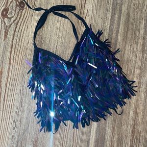 Iheartraves sequined crop top